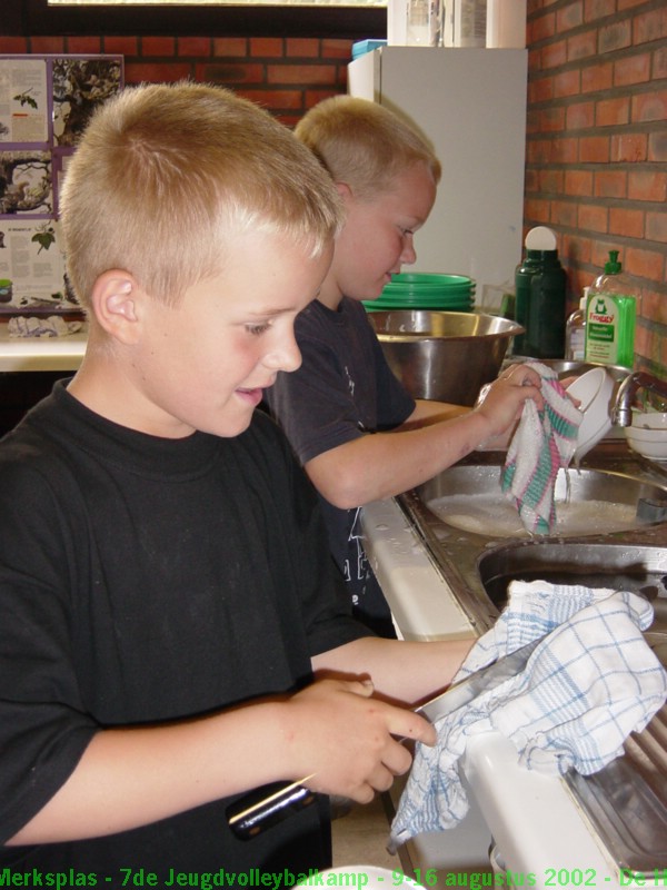 En dan natuurlijk afwassen.