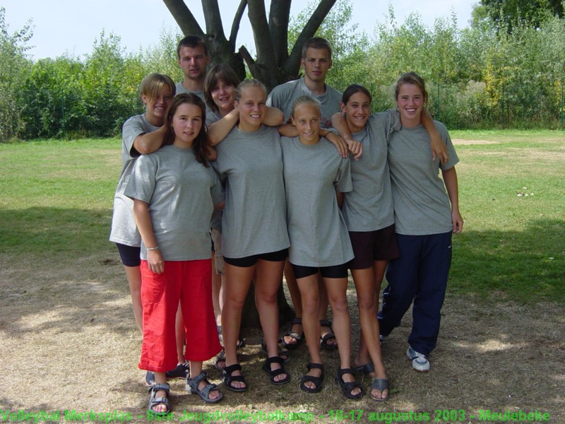 de meisjes B met Luc en Dominique