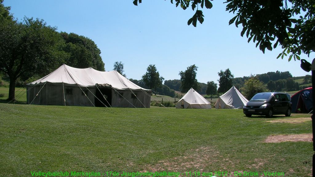 Onze eigen tent.