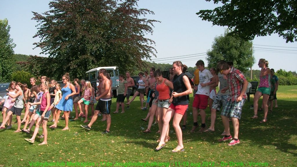 Nog een laatste keer de kampdans.