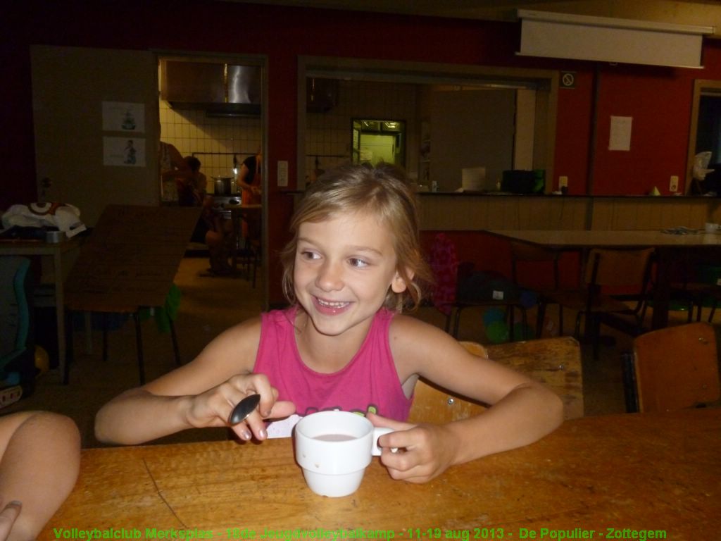 Een warme chocomelk voor het slapen gaan.