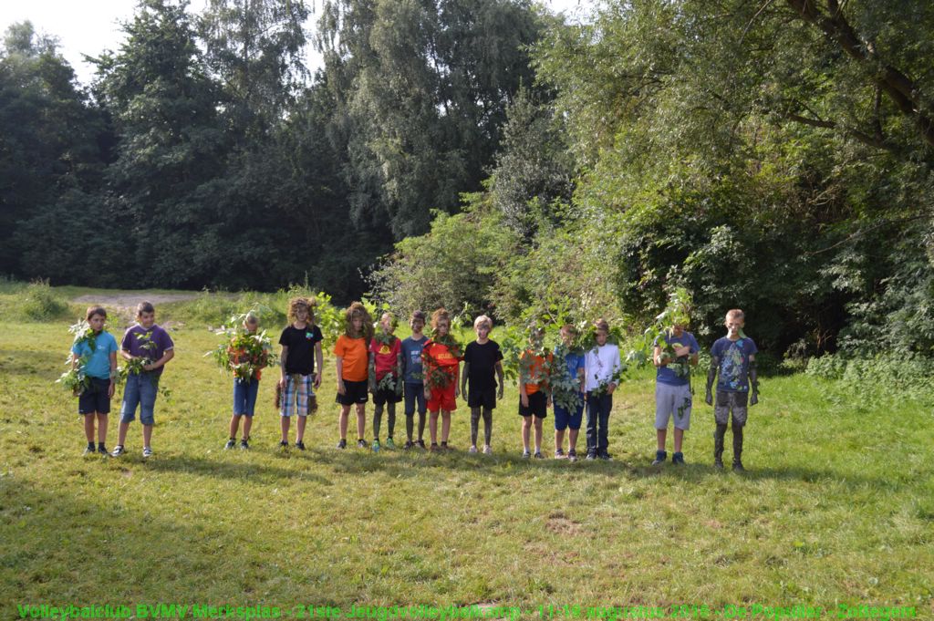 Jongens Miniemen: om ter best camoufleren.