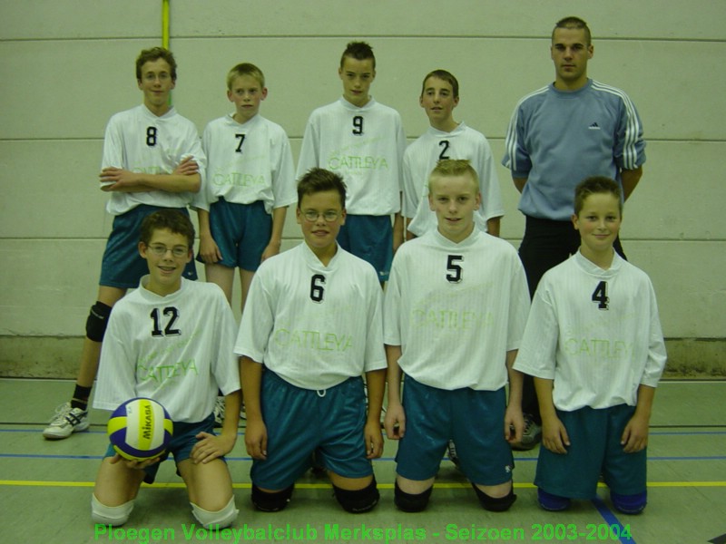 Jongens C met trainer coach Jef.