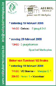 Overzicht wedstrijden volgend weekeind
