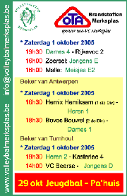 Overzicht wedstrijden volgend weekeind