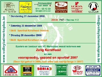 Overzicht wedstrijden volgend weekeind