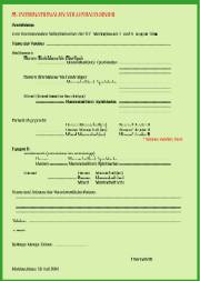 Anmeldung PDF