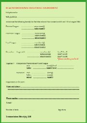 Entry formular PDF
