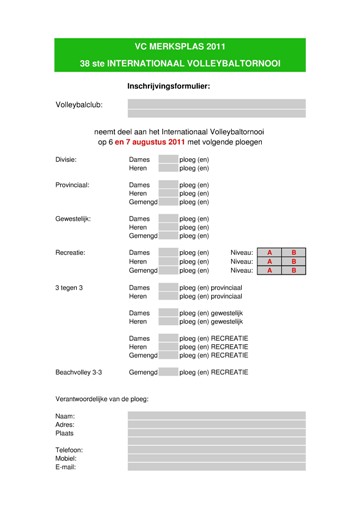 Inschrijvingsformulier xls