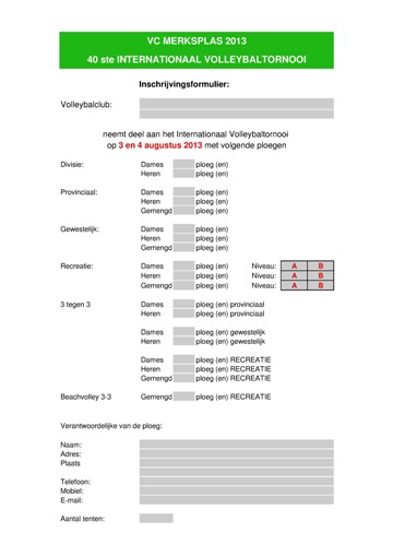 Inschrijvingsformulier xls